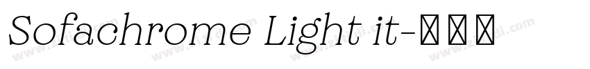 Sofachrome Light it字体转换